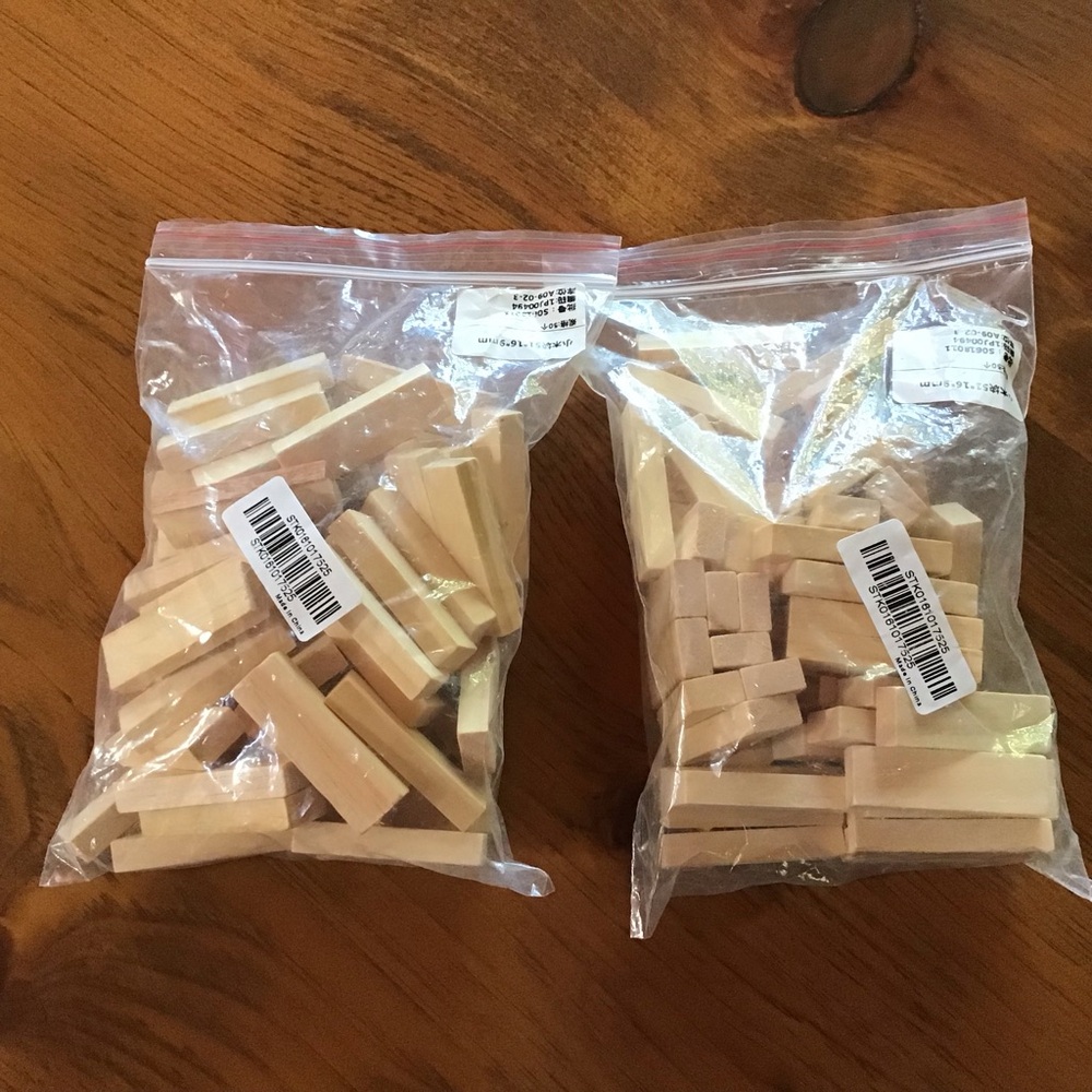 Wooden Rectangle Blocks(100 pieces) - Picture 2 of 4